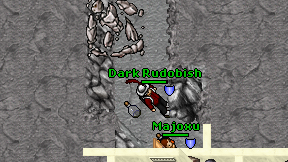Dark Rudobish on screen