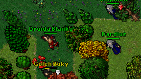 Druida Blanko on screen