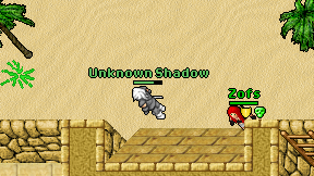 Unknown Shadow on screen