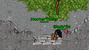 Master Vader on screen