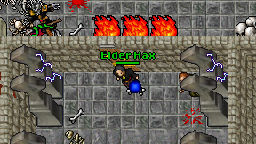 Elder Hax on screen