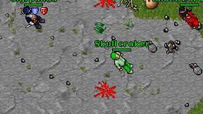 Skull craker on screen