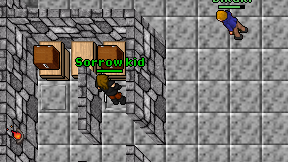Sorrow kid on screen