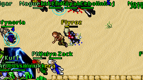 Flyroz on screen