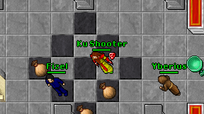 Ku Shooter on screen