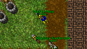 Matte Moo on screen