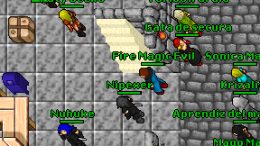 Fire Magic Evil on screen