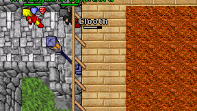 Clooth on screen