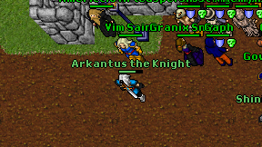 Arkantus the Knight on screen