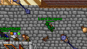 Lord Grapes on screen