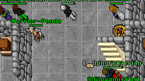 Warrior-Panda on screen