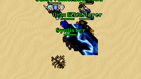 Syniister on screen