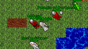 Demage on screen