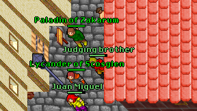 Judging brother on screen