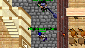 Nightmare Axe on screen