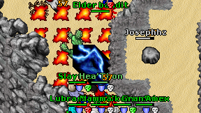Elder bandit on screen