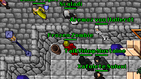 Frozen Zombie on screen
