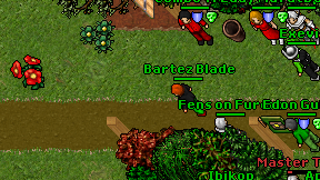 Bartez Blade on screen