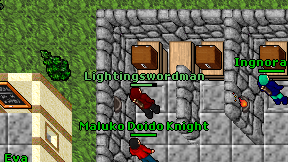 Lightingswordman on screen