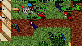 Evil-Pain on screen