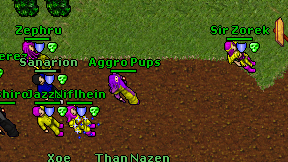 Aggro Pups on screen