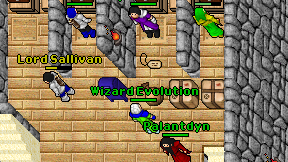 Wizard Evolution on screen