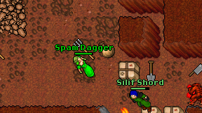 Spam Dagger on screen