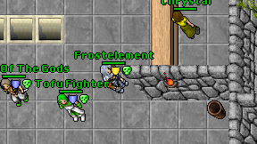 Frostelement on screen