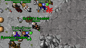 Gryffs healer on screen
