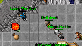 Evil drud on screen