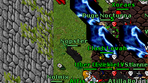 Nopster on screen
