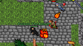 Poison The Knight on screen