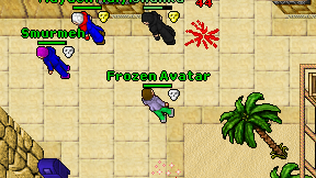 Frozen Avatar on screen