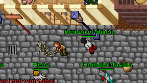 Demon of Omen on screen