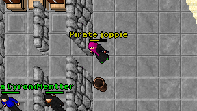 Pirate joppie on screen