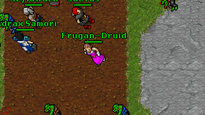 Frugan-Druid on screen