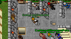 Galan on Guardia on screen