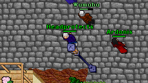 Headprotects on screen