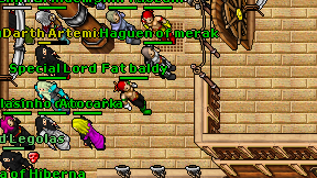 Fat baldy on screen