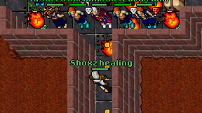 Shoxz healing on screen