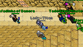 Lady-Titan on screen
