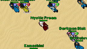 Mystic Fream on screen