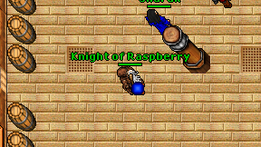 Knight of Raspberry on screen