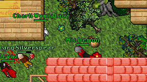 Mic Demon on screen