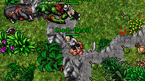 Clad-Devil on screen