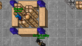 Cristally on screen