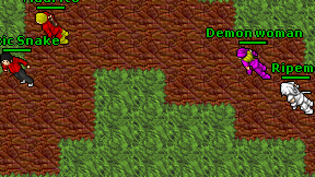 Toxic Snake on screen