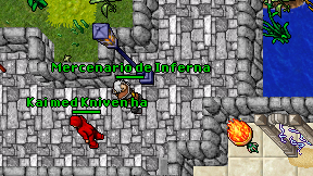 Mercenario de Inferna on screen