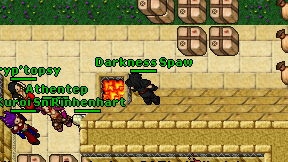 Darkness Spaw on screen
