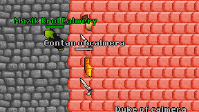 Contan of calmera on screen